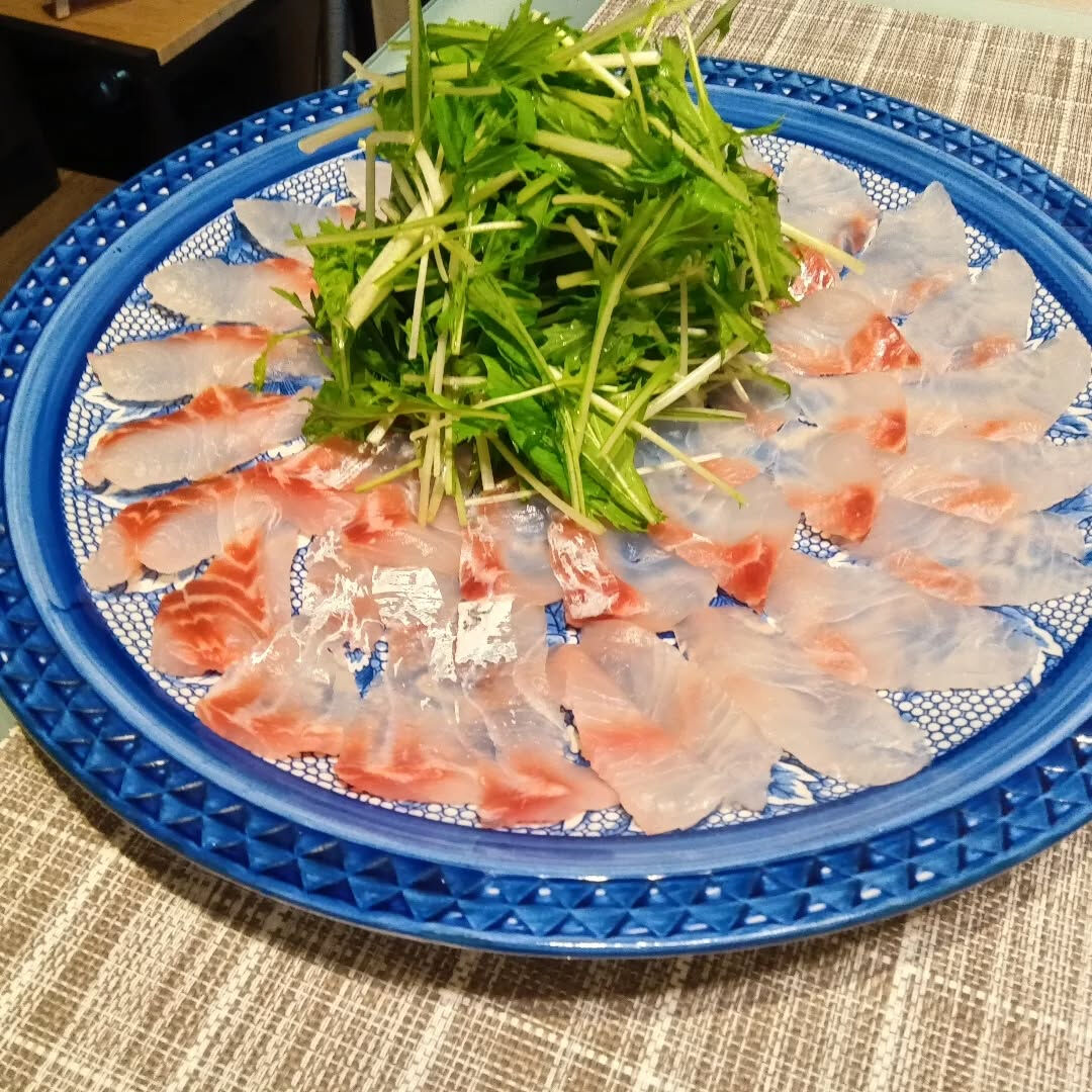 キジハタの薄造りです 