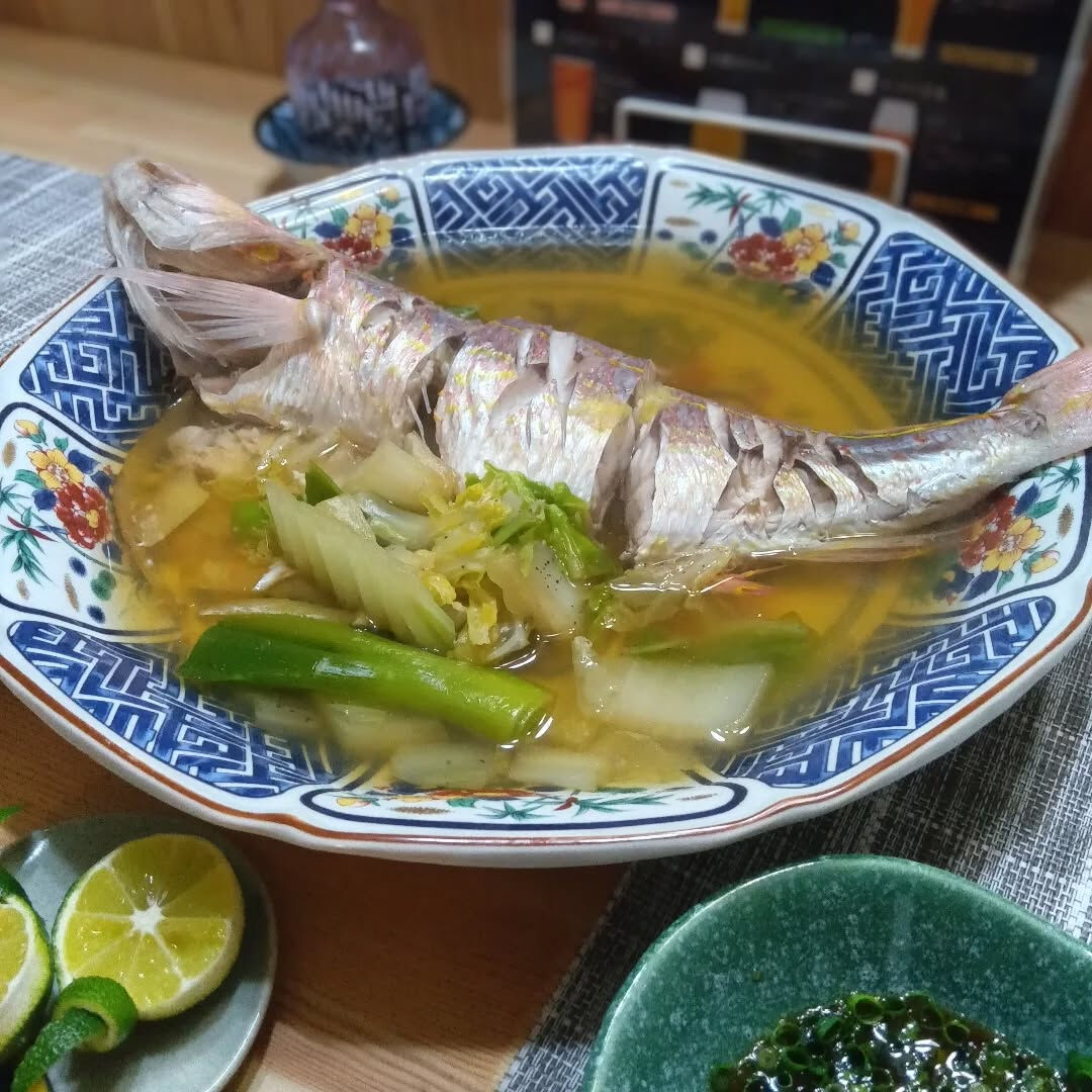 イトヨリの姿蒸しです