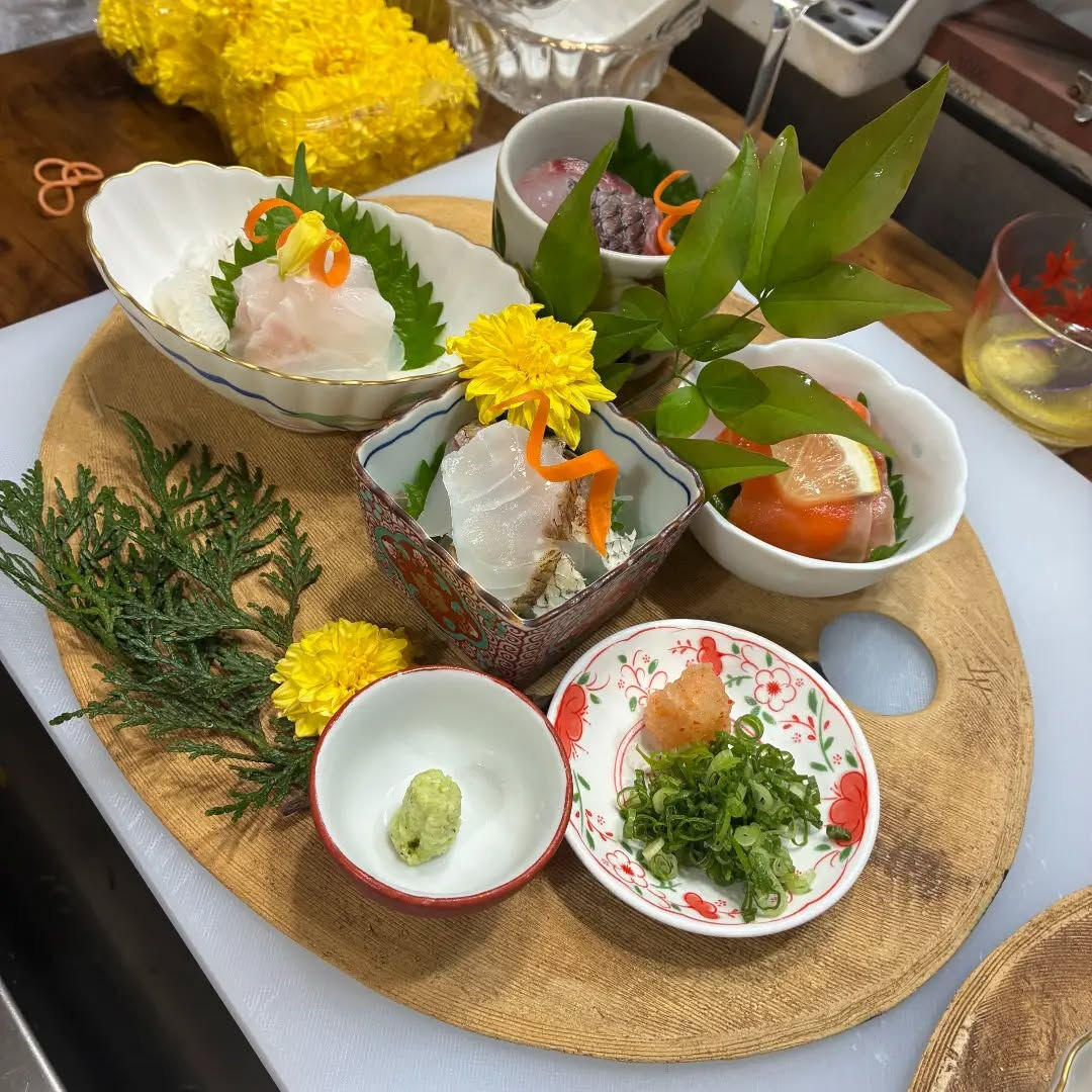 コースの7000円のお造りになります